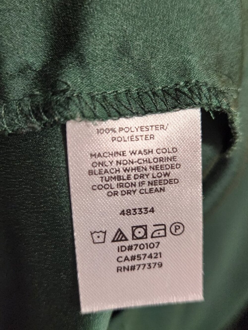 Ann Taylor | Emerald Green Button Up Blouse Shirt XL - Picture 7 of 7